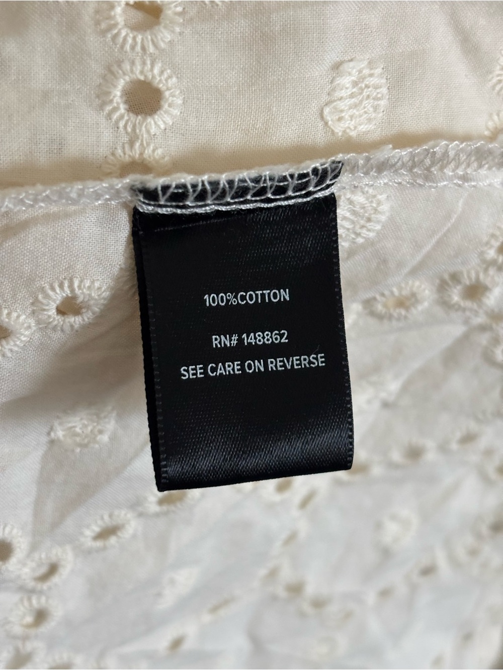 torrid Cream Eyelet Tie-Front Peplum Cover-Up - Picture 7 of 8